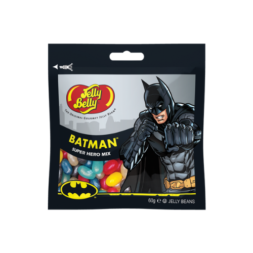 Jelly Belly Super Hero Mix Batman, caramelle alla frutta da 60g (3982622949473)