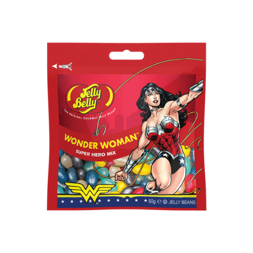 Jelly Belly Super Hero Wonder Woman, caramelle alla frutta da 60g (3982622720097)