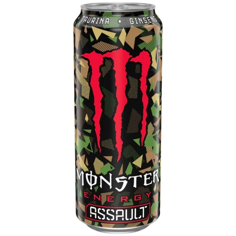 Monster Assault, boisson au ginseng de 500ml | ENDOMMAGÉE