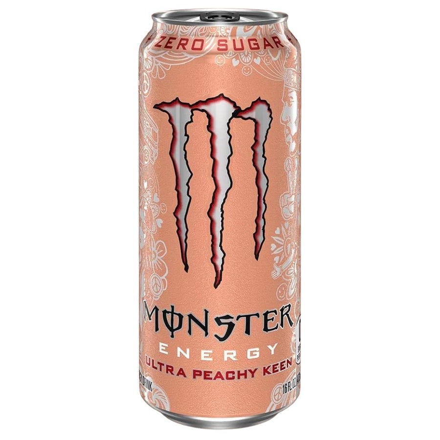 Confezione da 473ml di Monster Zero Ultra Peachy  Keen Energy