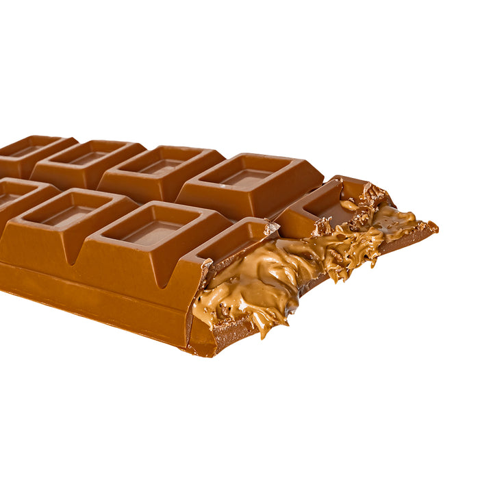 Barre XL Choco Love remplie de beurre d'arachide, chocolat au lait fourré de crème au beurre d'arachide de 500g 