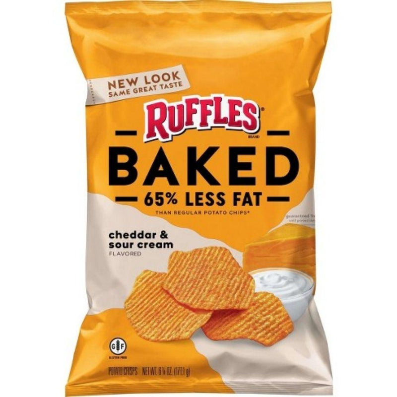 Ruffles Backed Cheddar&Sour Cream, patatine alla formaggio e panna acida da 170g