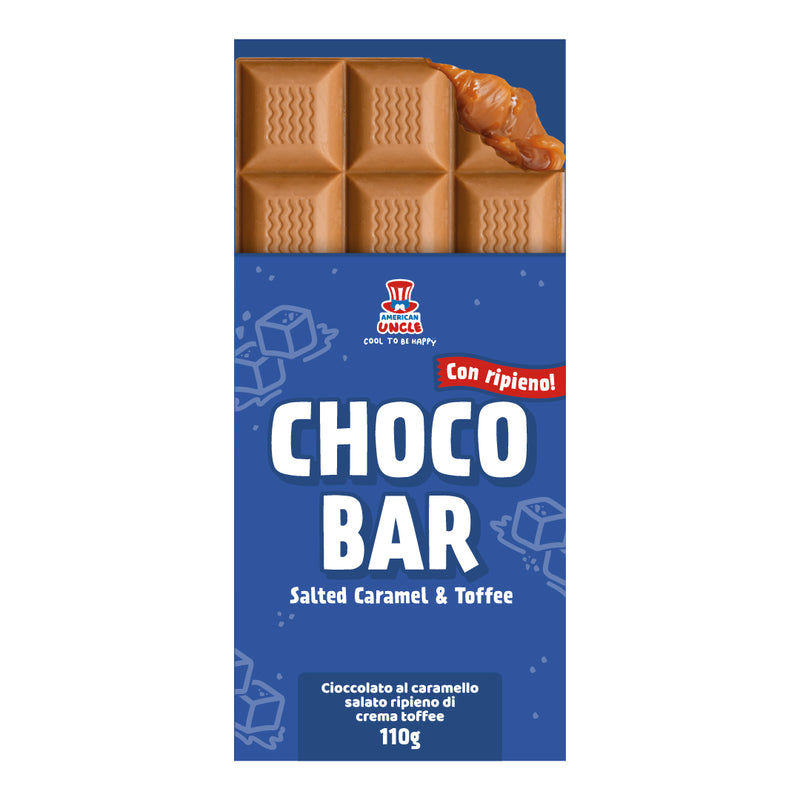 Choco Bar Creamy Toffee filled, chocolat au caramel fourré à la crème toffee de 110g