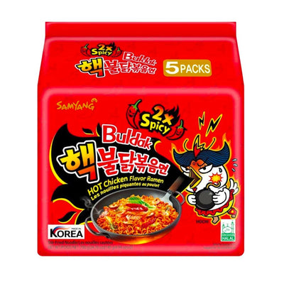 Confezione di ramen al pollo piccante Samyang Buldak Hot Chicken Falvor Ramen