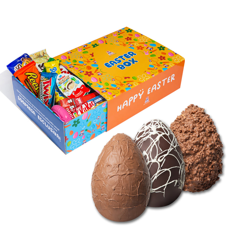 Easter box + American Uncle Egg Arachidato, Cookies’n’Cream et Caramel Salé