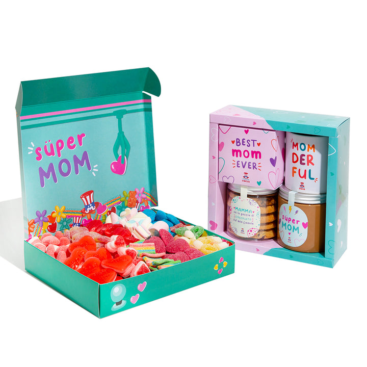 Candy Box - Super Mom Edition de 1kg à la surprise + Cadeau Maman Box 