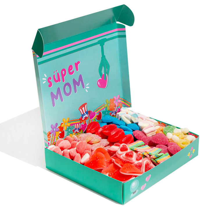 Candy Box - Super Mom Edition de 1kg à la surprise + Cadeau Maman Box 