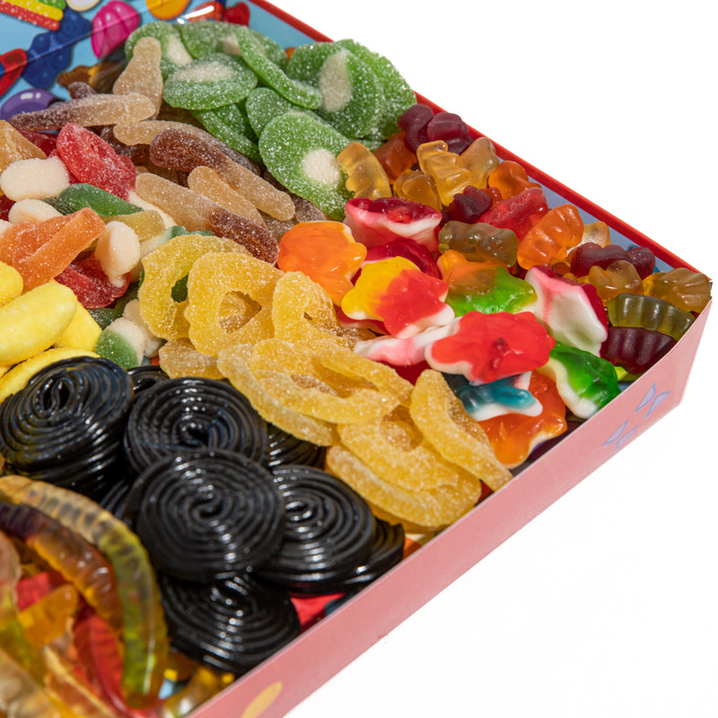 Candy box community selection, boîte de bonbons gommeux de 1 kg, 10 saveurs