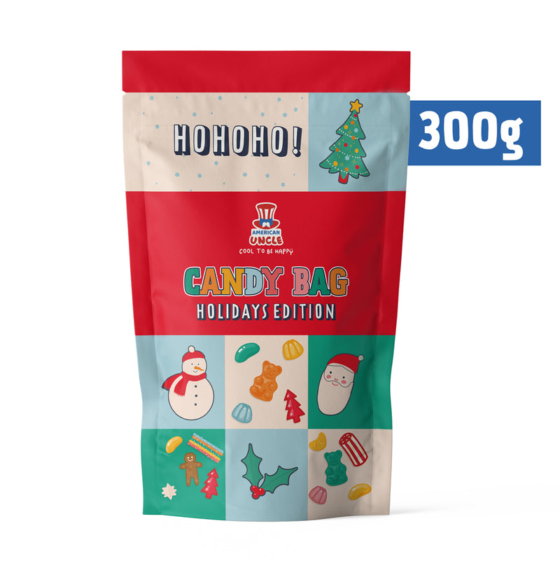 Candy mix Holidays Edition, sachet de bonbons gommeux de 300g