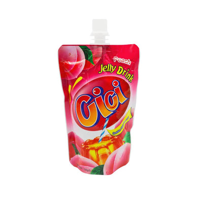 Confezione da 150g di bevanda alla pesca Cici Jelly Drink Peach