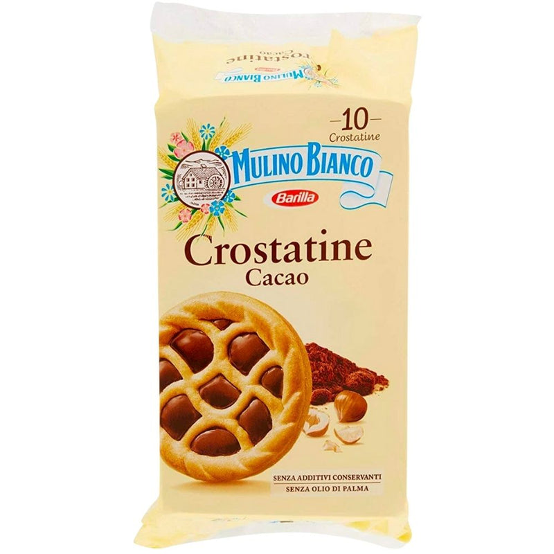 Crostatine al Cacao Mulino Bianco, goûters de pâte sablée au cacao de 400g