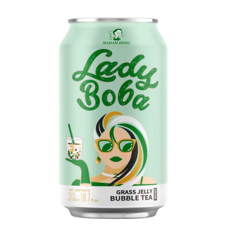 Confezione di the Lady Boba Grass Jelly Bubble Tea da 315ml