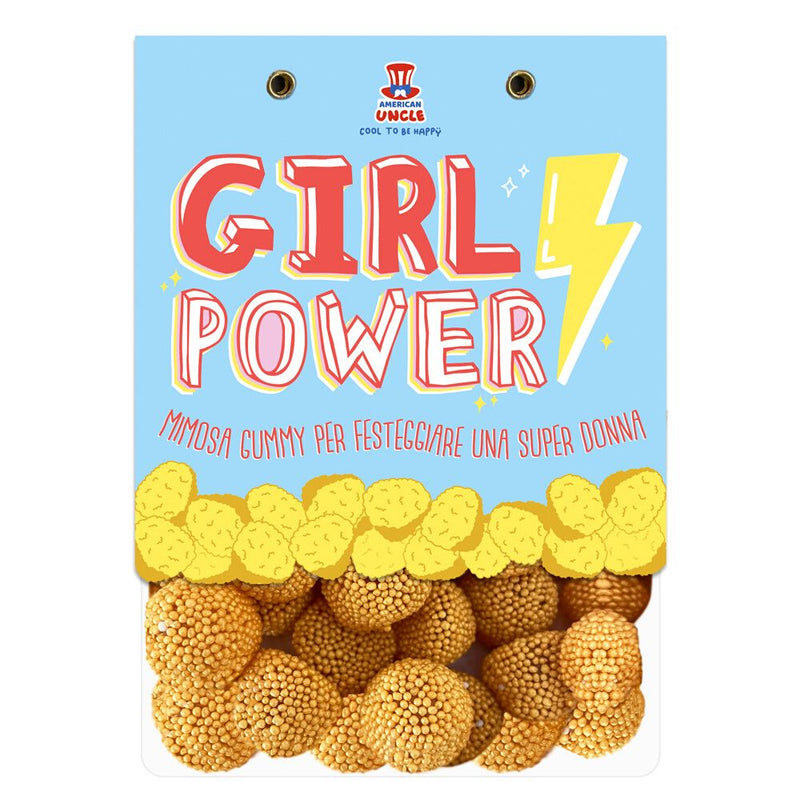 Mimosa Gummy, sachet de bonbons gommeux pour une super femme de 80 g