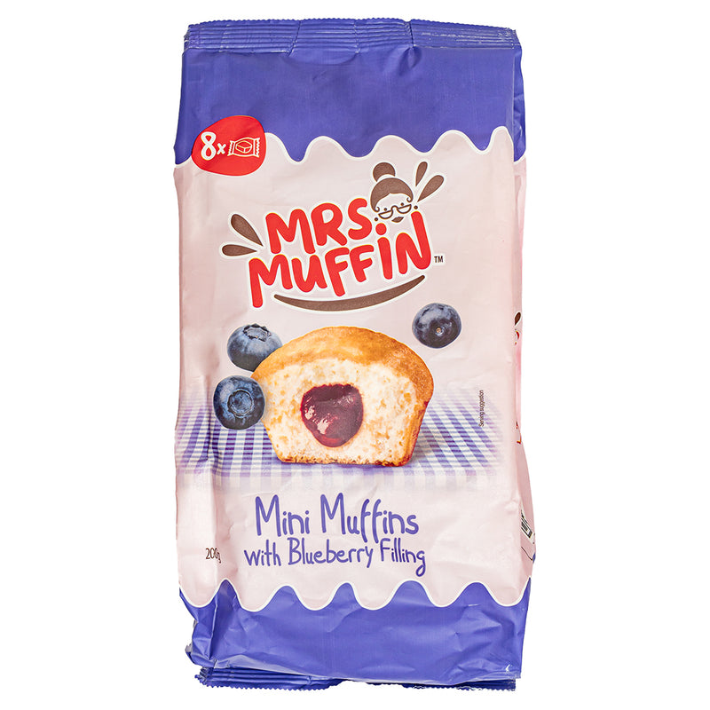 Mrs Muffin with Blueberry Filling, muffin à la crème de myrtilles de 200g