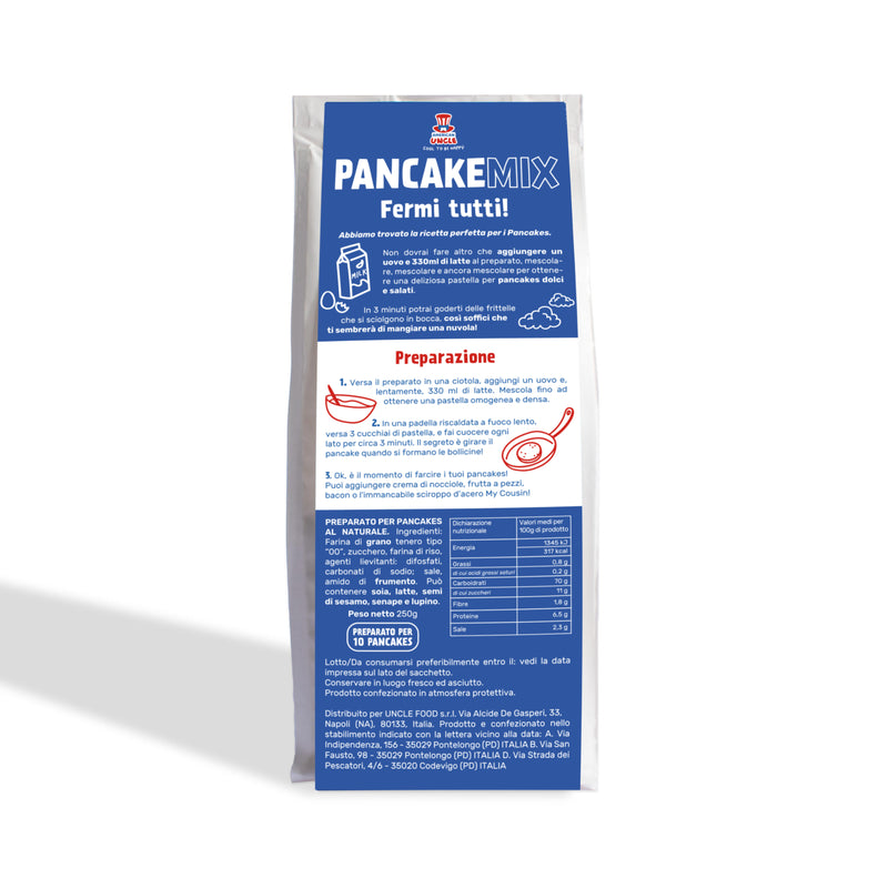 American Uncle Preparato per Pancakes, préparation pour 10 pancakes de 250g