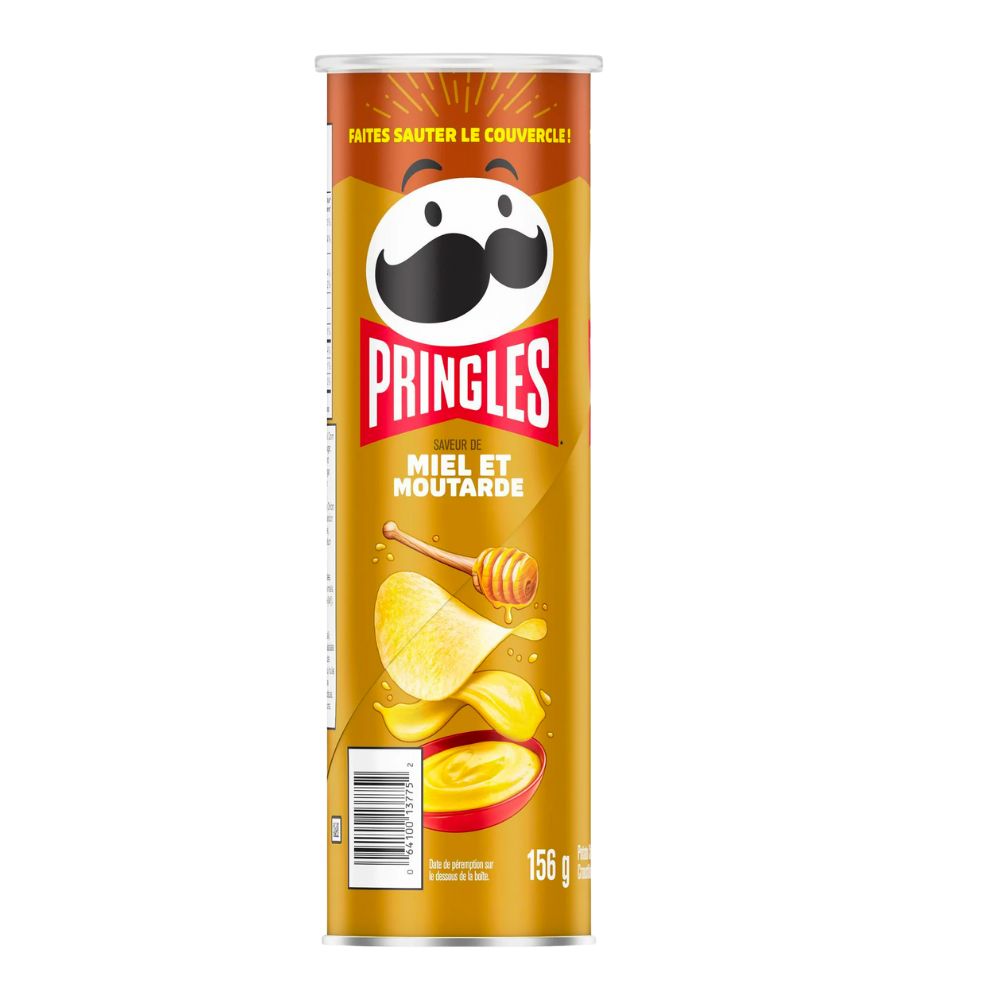 Pringles Honey Mustard, chips au miel et à la moutarde de 158g 