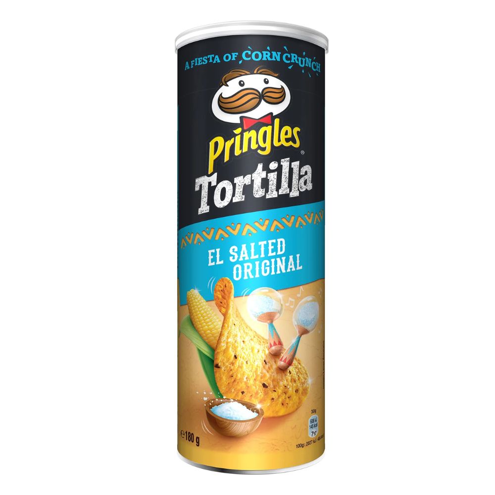 Pringles Tortilla, chips au goût de tortilla de 180g 