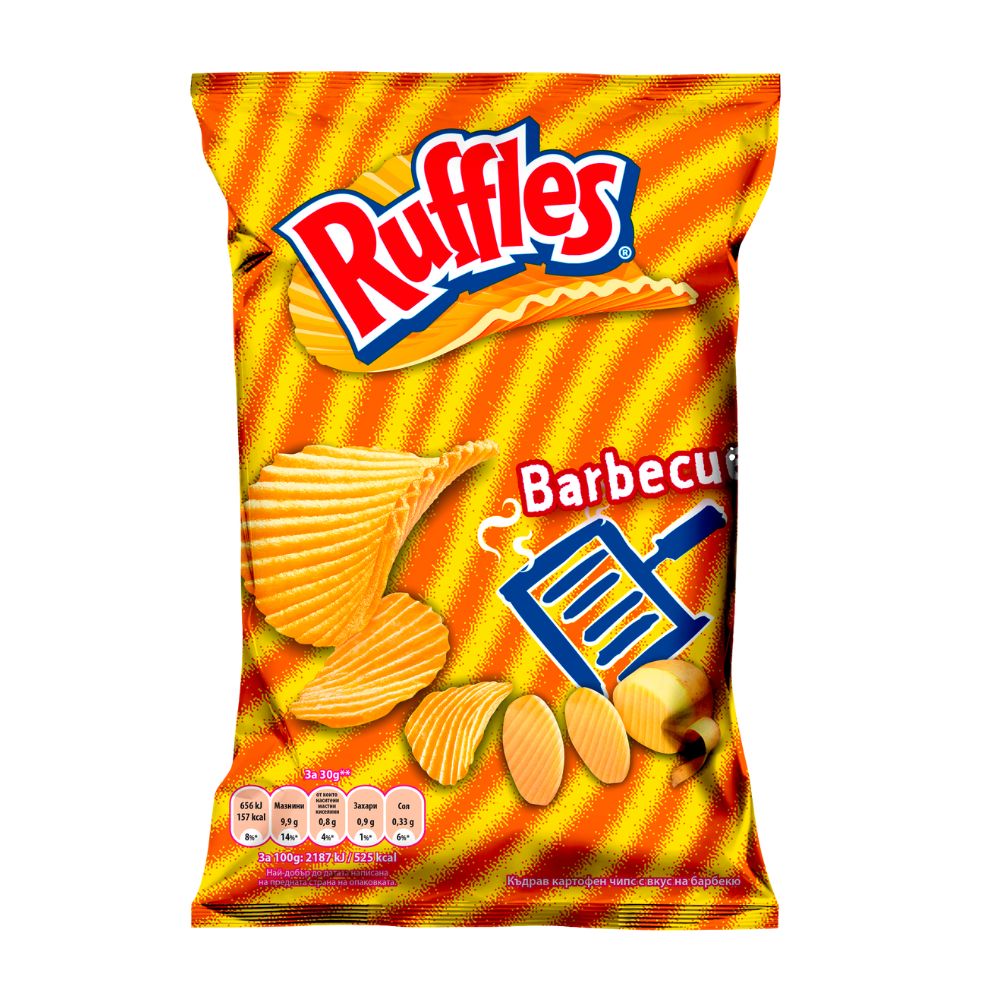 Ruffles Barbecue, chips barbecue de 30g 