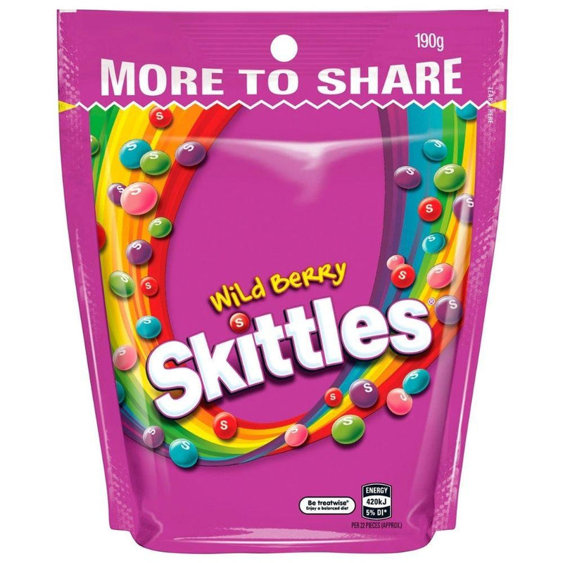 Skittles Wild Berry, confetti ai frutti di bosco da 196g (4613730107489)