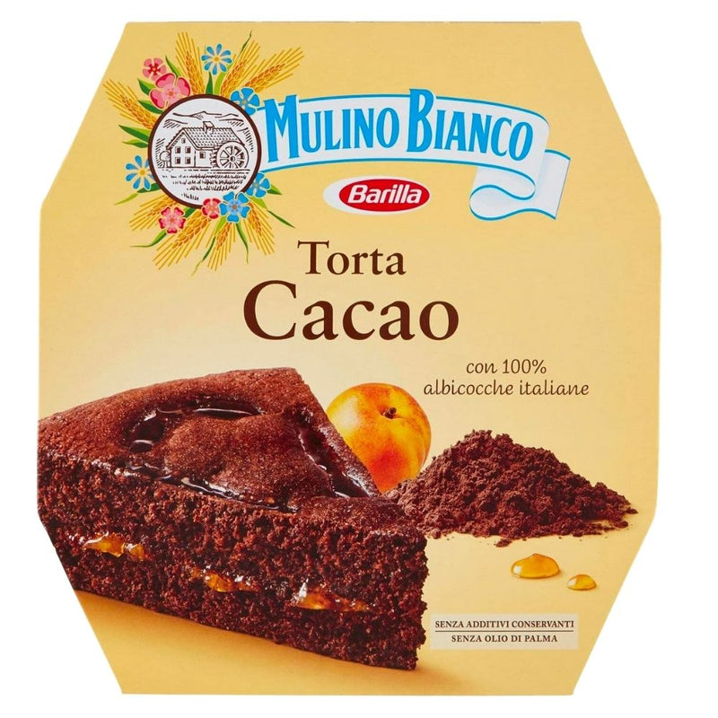 Torta Cacao Mulino Bianco, gâteau au cacao avec garniture d&