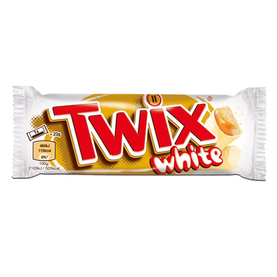Twix White, barretta al cioccolato bianco da 46g