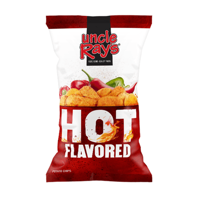 Uncle Ray's Hot Flavored, patatine piccanti da 120g (1954217099361)