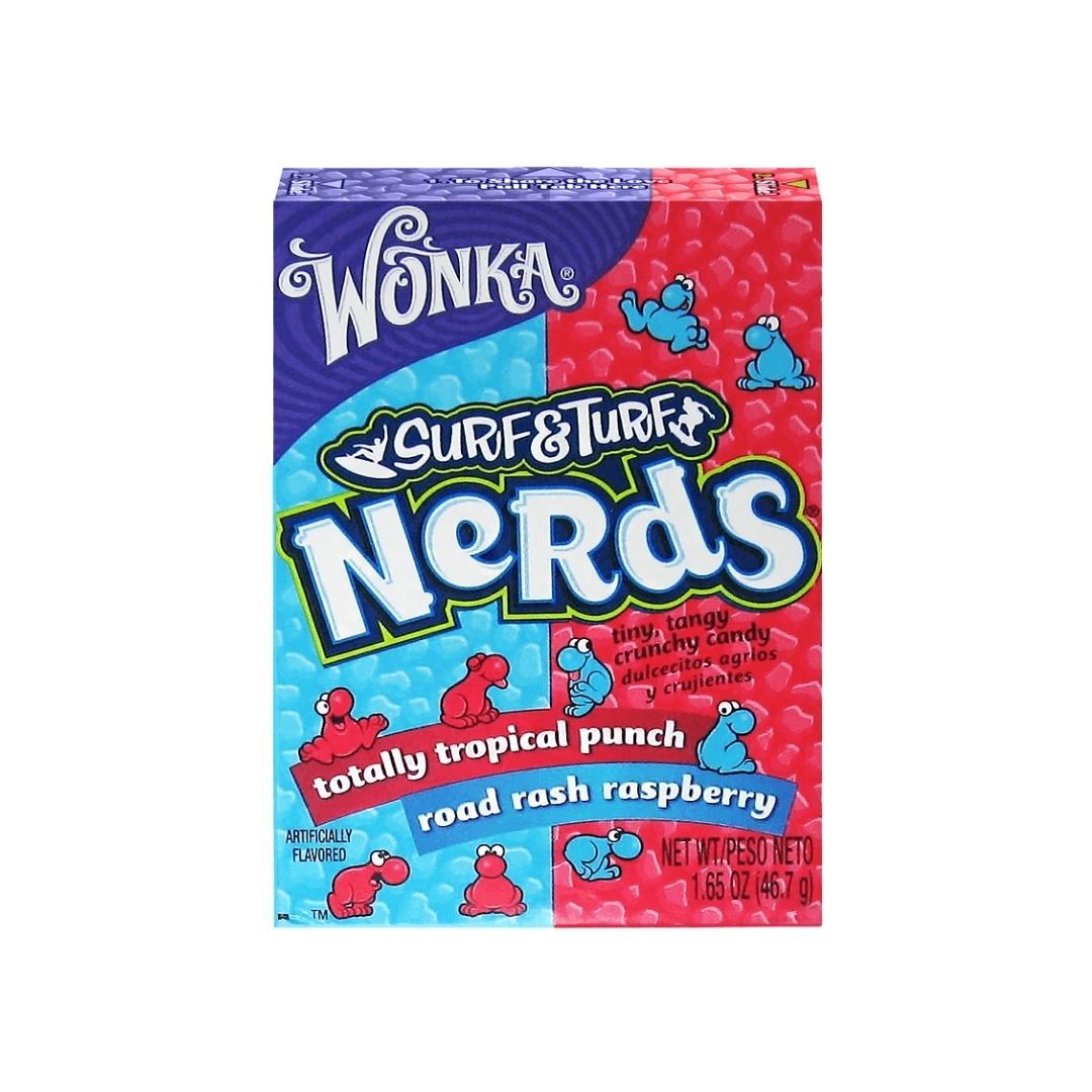 Wonka Nerds Raspberry & Tropical Punch - bonbons aux framboises et ...